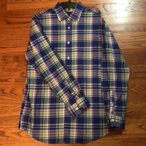 Charleston Threads Button Down Plaid Shirt.